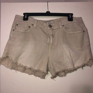 Free People Boyfriend Khaki Shorts
